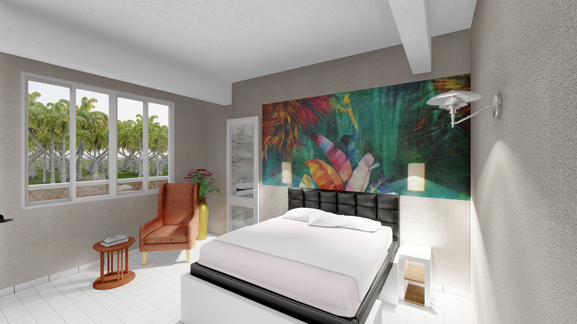 Seating area in the living room