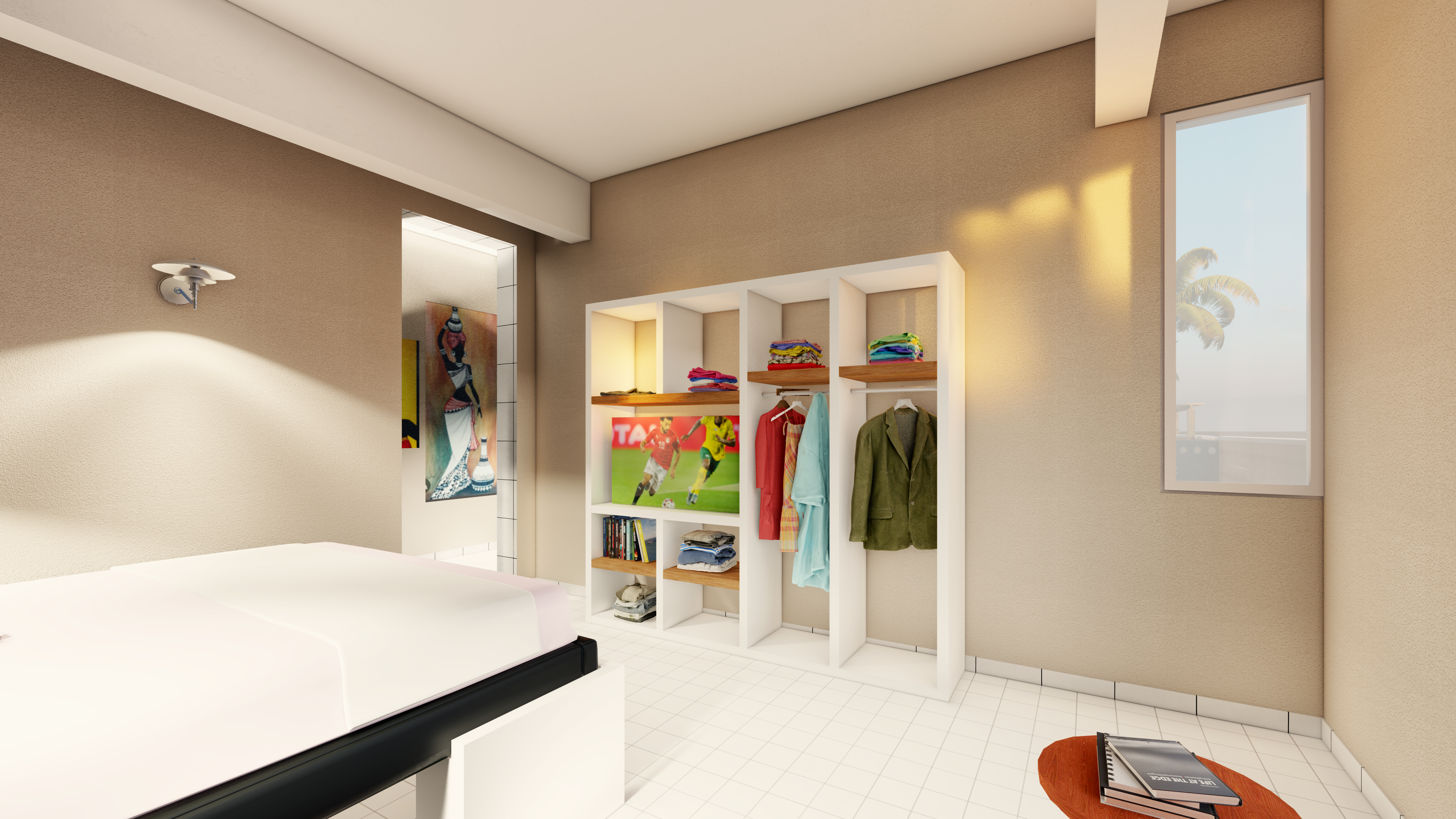 Another render of the living area