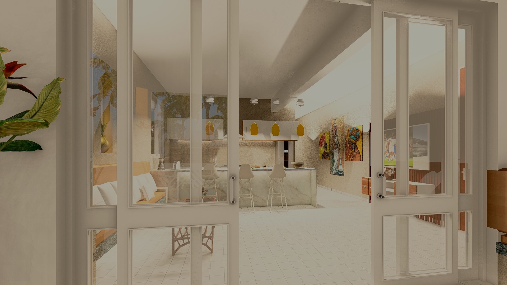 Penthouse terrace view